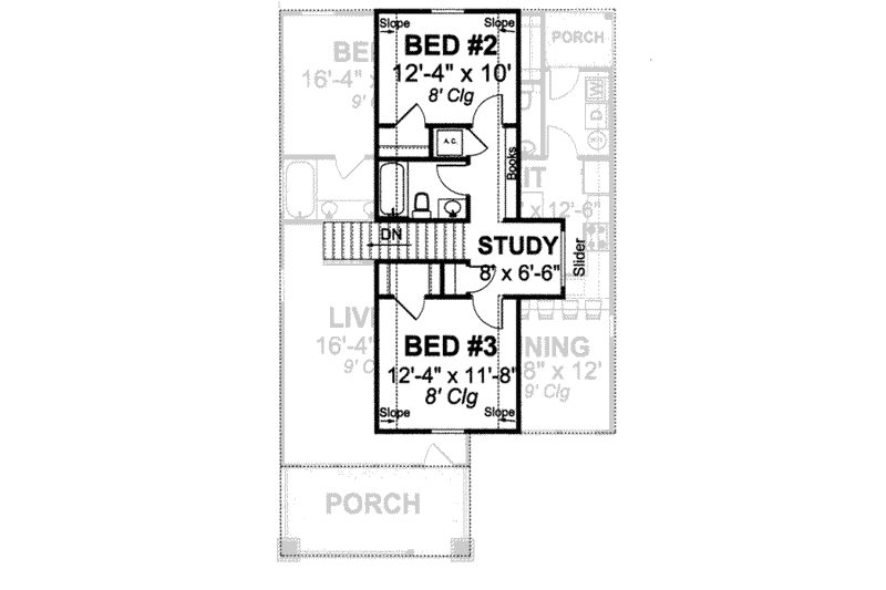 Dream House Plan - Floor Plan - Upper Floor for Craftsman House Plan #20-1881 - 3 bed, 3 bath
