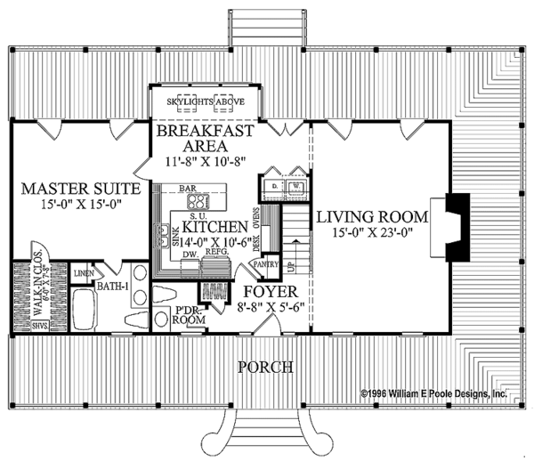Architectural House Design - Traditional Floor Plan - Main Floor Plan #137-329