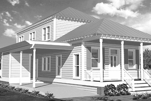 Country Exterior - Front Elevation Plan #406-9646