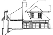 Country Style House Plan - 4 Beds 3.5 Baths 3012 Sq/Ft Plan #927-855 Exterior 