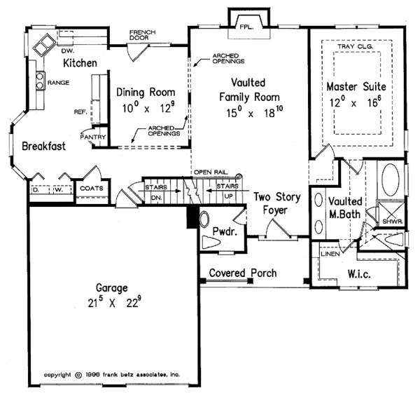 Architectural House Design - Traditional Floor Plan - Main Floor Plan #927-221