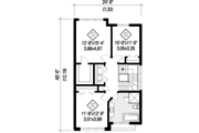 Contemporary Style House Plan - 3 Beds 1 Baths 1570 Sq/Ft Plan #25-4424 