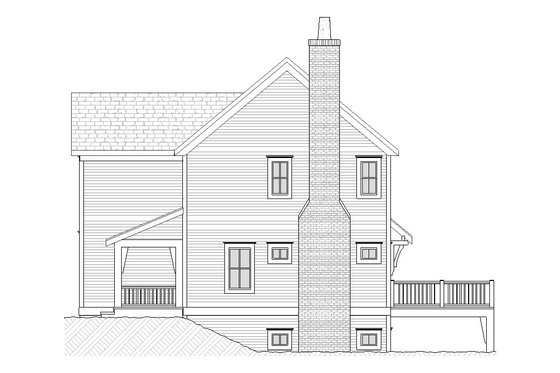 Exterior - Other Elevation 1 for Farmhouse House Plan #901-72 - 3 bed, 2.5 bath