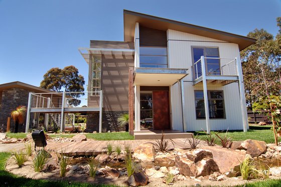 Exterior - Front Elevation for Modern House Plan #496-20 - 3 bed, 2 bath