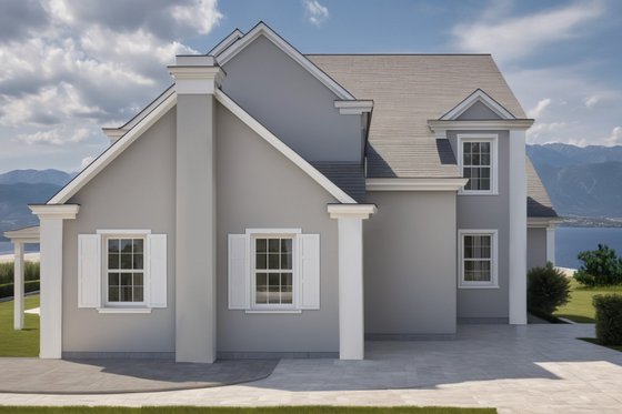 Exterior - Other Elevation 1 for European House Plan #542-15 - 4 bed, 4 bath