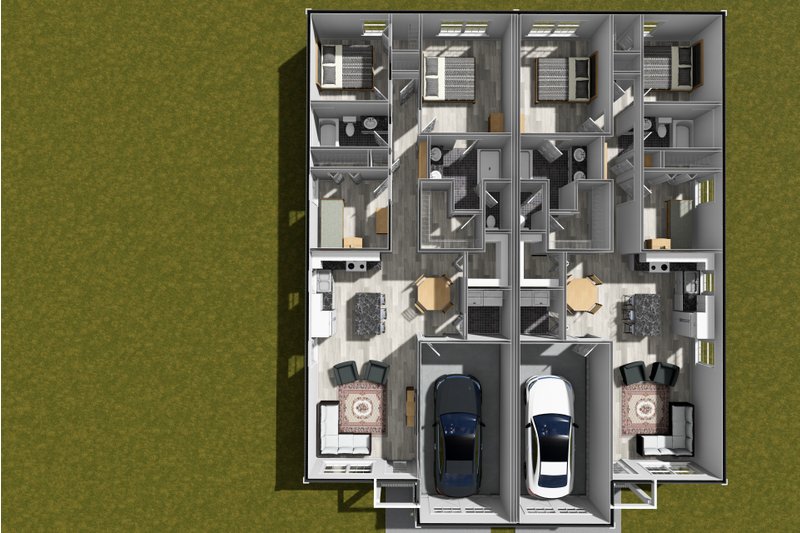 Home Plan - Floor Plan - Main Floor 1 for Cottage House Plan #513-2380 - 3 bed, 2 bath