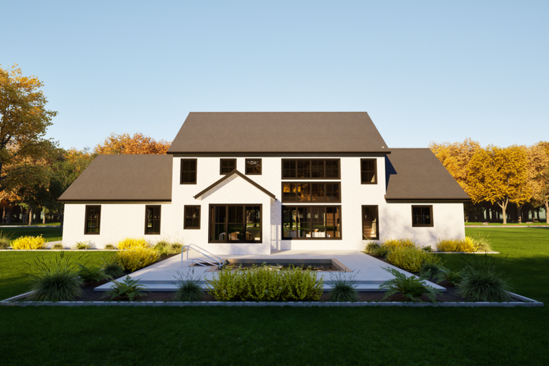 Home Plan - Exterior - Rear Elevation for Contemporary House Plan #1116-8 - 4 bed, 3.5 bath