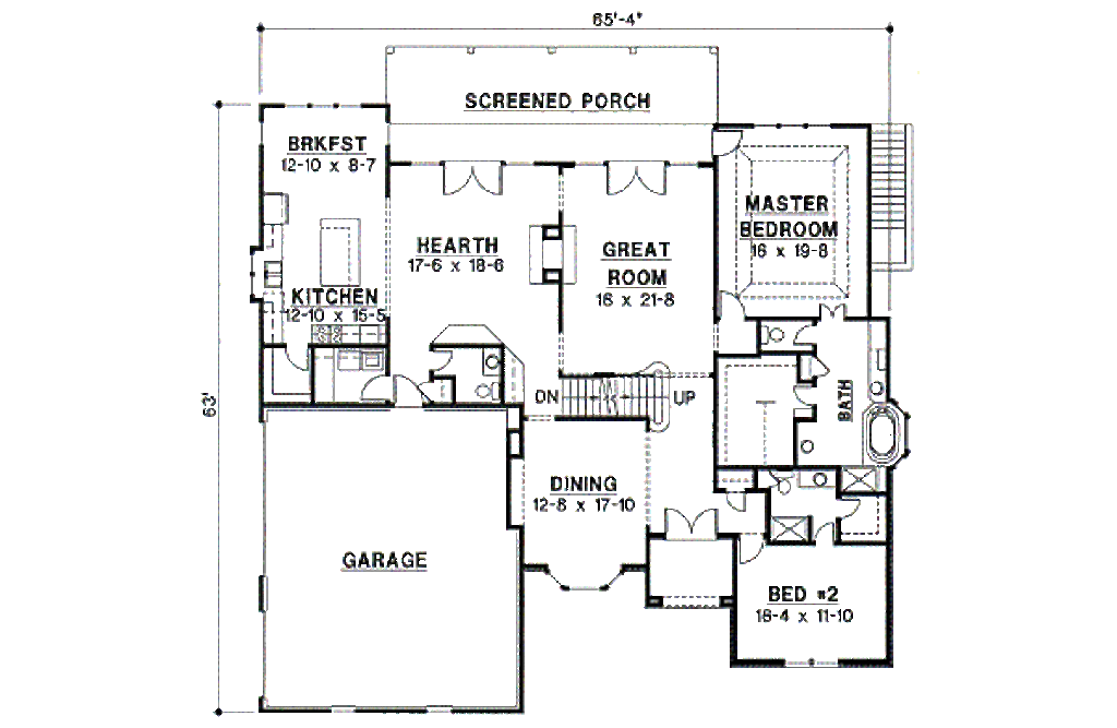 European Style House Plan - 4 Beds 5 Baths 3555 Sq/Ft Plan #67-193 ...