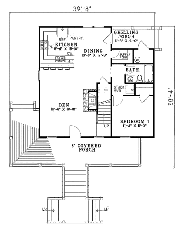 Country Floor Plan - Main Floor Plan #17-2310