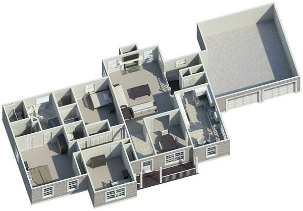 Dream House Plan - Country Floor Plan - Other Floor Plan #57-140
