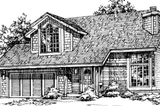 Exterior - Other Elevation for Traditional House Plan #320-371 - 4 bed, 2.5 bath