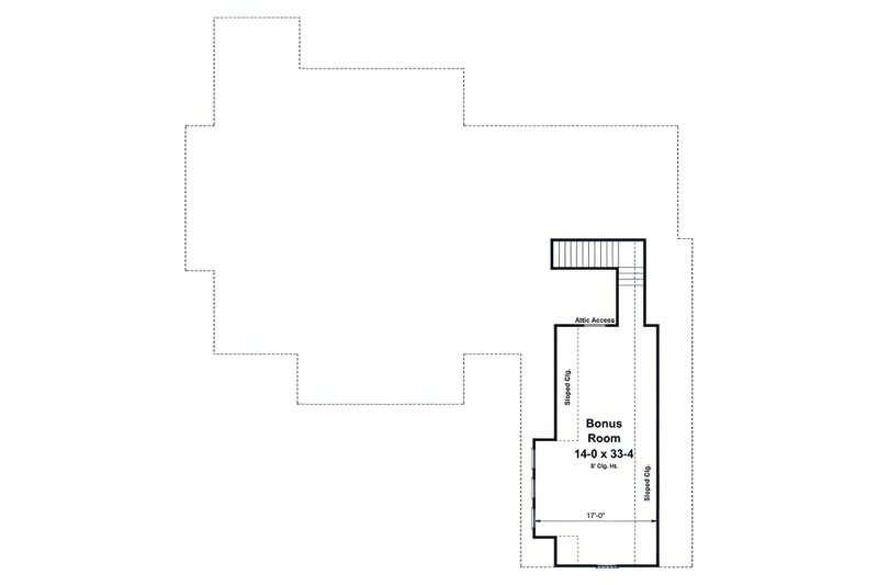 House Blueprint - Floor Plan - Upper Floor for Farmhouse House Plan #21-619 - 4 bed, 2.5 bath