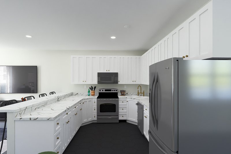 House Design - Interior - Kitchen 2 for Modern House Plan #1060-213 - 2 bed, 2.5 bath