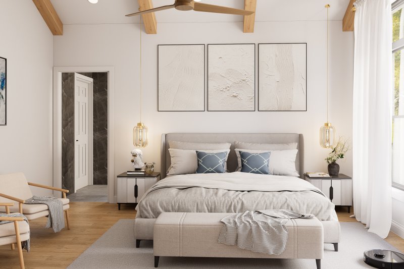 Home Plan - Interior - Master Bedroom for Craftsman House Plan #1089-62 - 3 bed, 2.5 bath