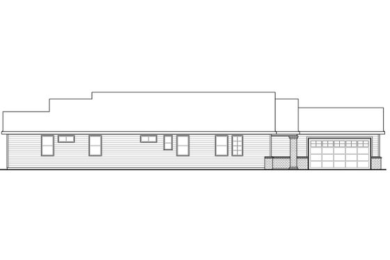 Exterior - Other Elevation for Ranch House Plan #124-976 - 3 bed, 2.5 bath