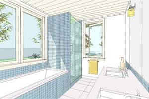 Interior - Master Bathroom for Ranch House Plan #445-6 - 4 bed, 3.5 bath