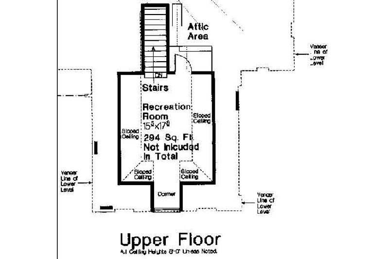 Dream House Plan - Floor Plan - Upper Floor for Traditional House Plan #310-677 - 3 bed, 2.5 bath