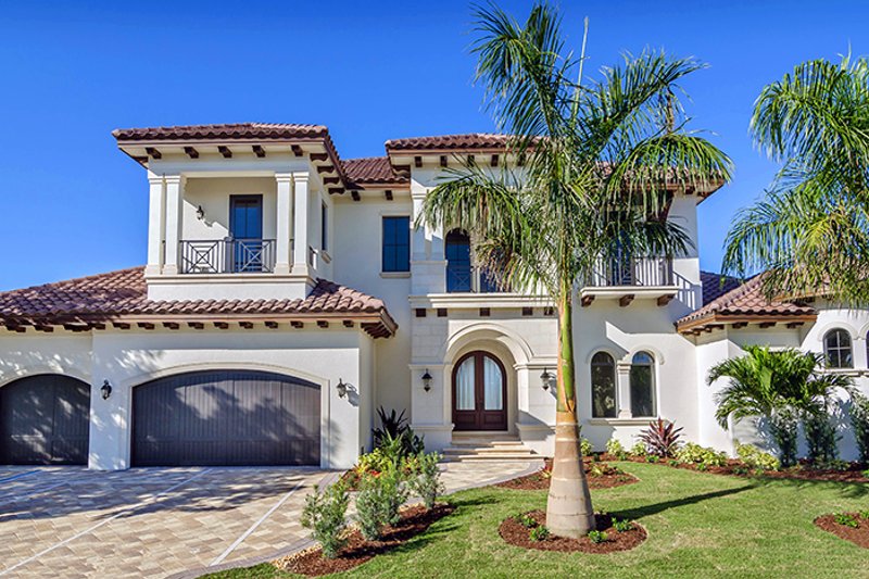 Dream House Plan - Exterior - Front Elevation 3 for Mediterranean House Plan #1017-169 - 4 bed, 4.5 bath