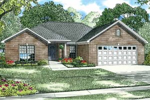 Ranch Exterior - Front Elevation Plan #17-2712