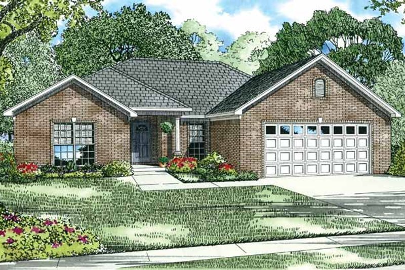 Dream House Plan - Ranch Exterior - Front Elevation Plan #17-2712