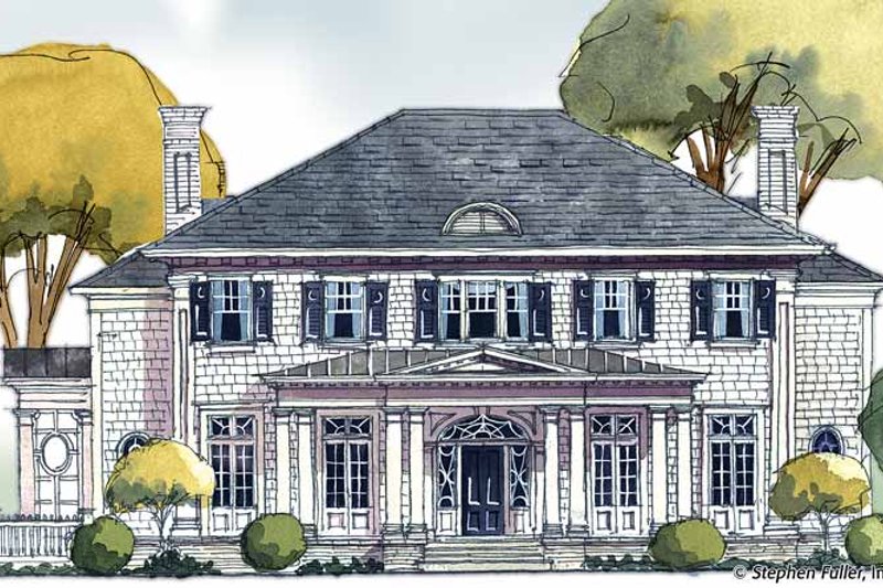 Home Plan - Colonial Exterior - Front Elevation Plan #429-352