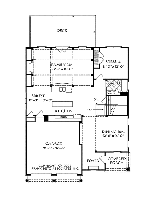 Home Plan - Traditional Floor Plan - Main Floor Plan #927-537