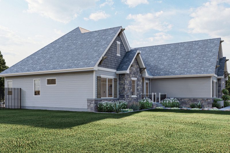 Architectural House Design - Exterior - Other Elevation 2 for Cottage House Plan #455-116 - 2 bed, 2.5 bath