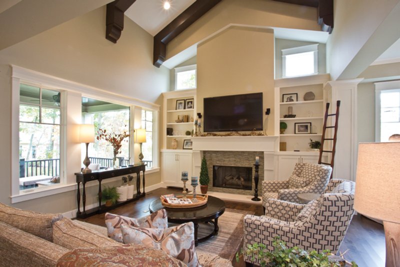 Architectural House Design - Interior - Family Room for Traditional House Plan #928-271 - 4 bed, 3.5 bath