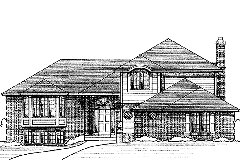 Home Plan - Exterior - Front Elevation 3 for Contemporary House Plan #51-814 - 3 bed, 2.5 bath