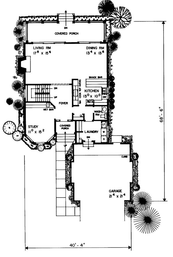 Home Plan - Victorian Floor Plan - Lower Floor Plan #72-890