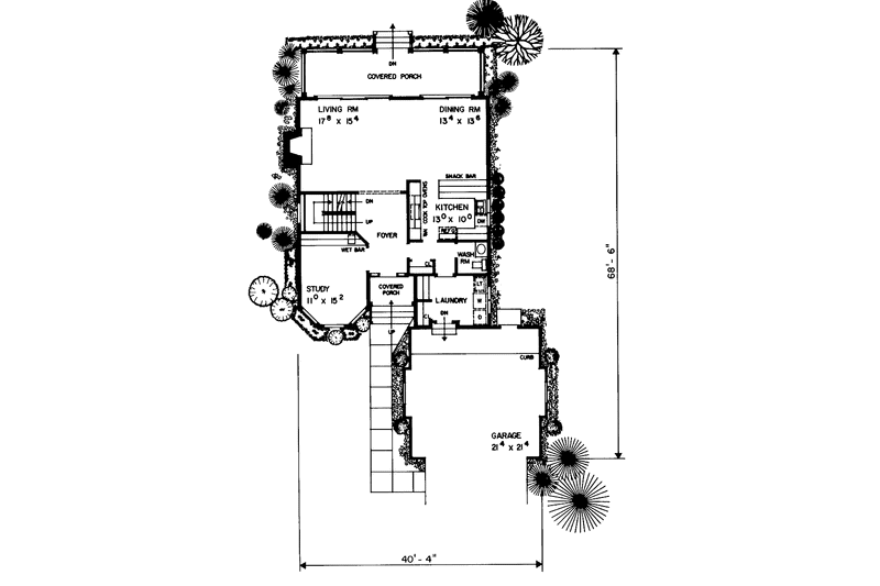 Home Plan - Floor Plan - Lower Floor for Victorian House Plan #72-890 - 4 bed, 3.5 bath