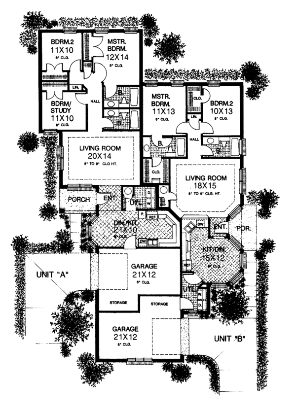 House Plan Design - Ranch Floor Plan - Main Floor Plan #310-1140