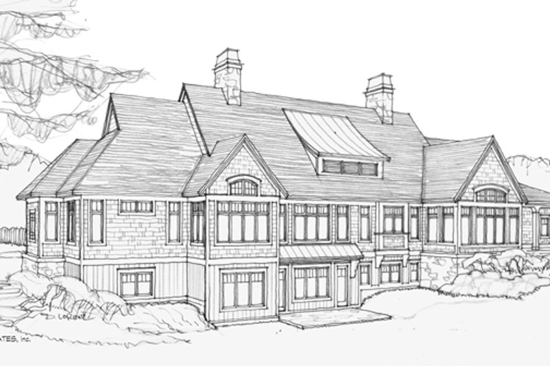 Dream House Plan - Exterior - Rear Elevation 1 for Country House Plan #928-264 - 4 bed, 4.5 bath