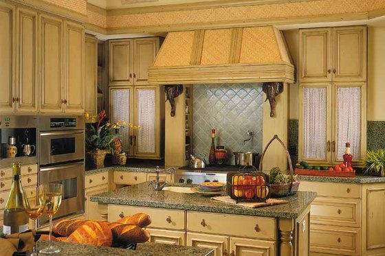 Interior - Kitchen for Mediterranean House Plan #930-311 - 4 bed, 5.5 bath
