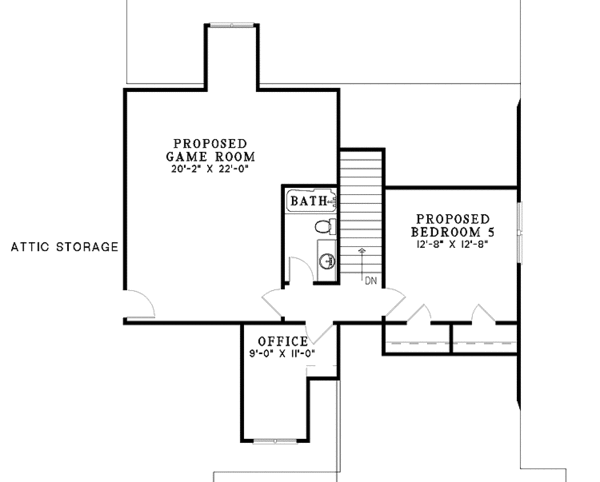 House Design - Country Floor Plan - Upper Floor Plan #17-2941