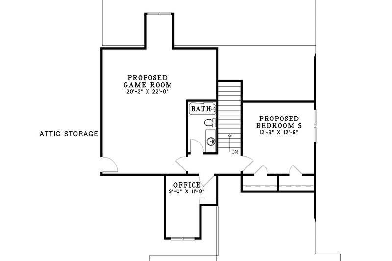 Home Plan - Floor Plan - Upper Floor for Country House Plan #17-2941 - 5 bed, 4 bath