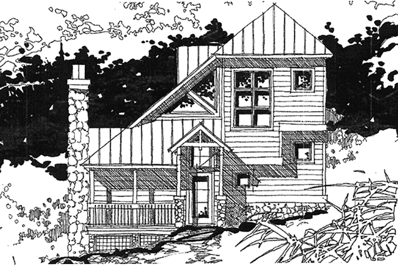 Home Plan - Country Exterior - Front Elevation Plan #1007-21