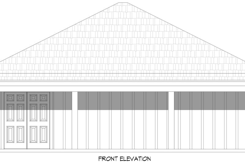 House Design - Exterior - Front Elevation 3 for Craftsman House Plan #932-1292, 1 bath