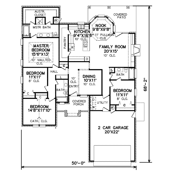 Traditional Floor Plan - Main Floor Plan #65-312