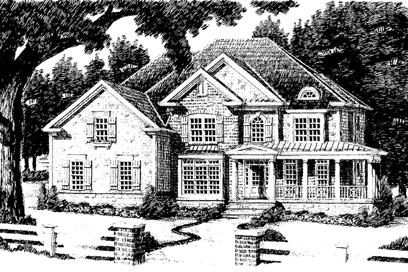 Home Plan - Exterior - Front Elevation 3 for Country House Plan #927-641 - 5 bed, 4.5 bath