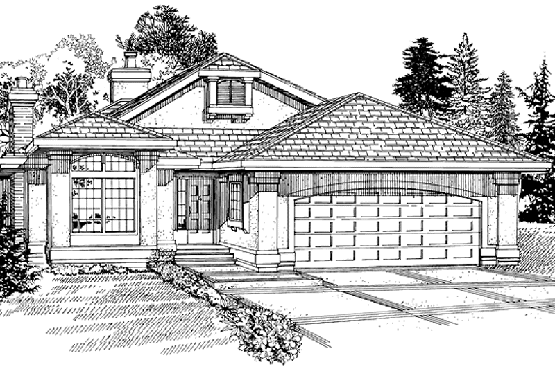 Dream House Plan - Exterior - Front Elevation 3 for Craftsman House Plan #47-1035 - 4 bed, 2 bath