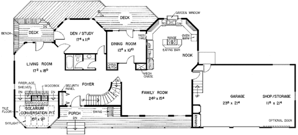 Dream House Plan - Traditional Floor Plan - Main Floor Plan #60-991