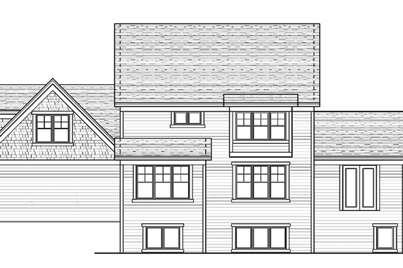 Dream House Plan - Exterior - Rear Elevation for Traditional House Plan #51-665 - 4 bed, 2.5 bath