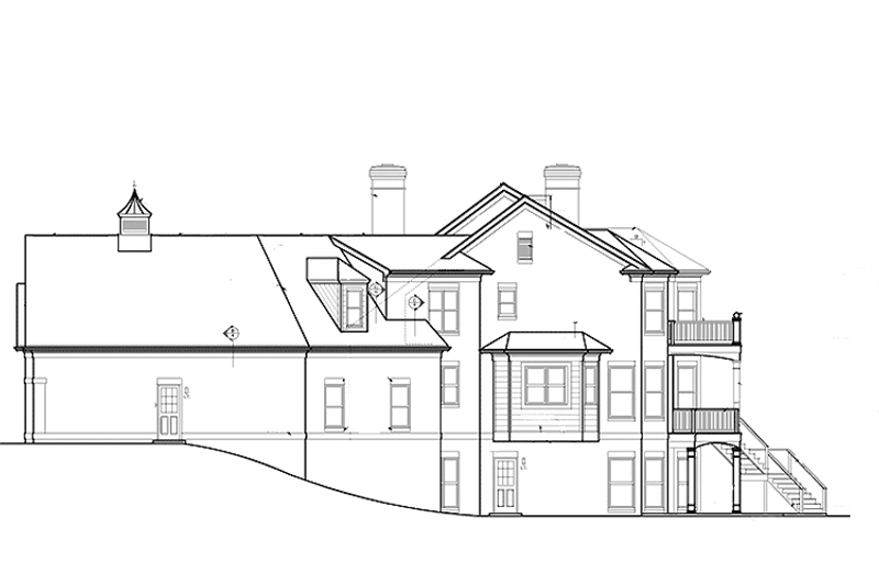 Dream House Plan - Exterior - Other Elevation for Classical House Plan #453-329 - 3 bed, 3.5 bath