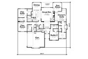 European Style House Plan - 3 Beds 3.5 Baths 2709 Sq/Ft Plan #20-2451 