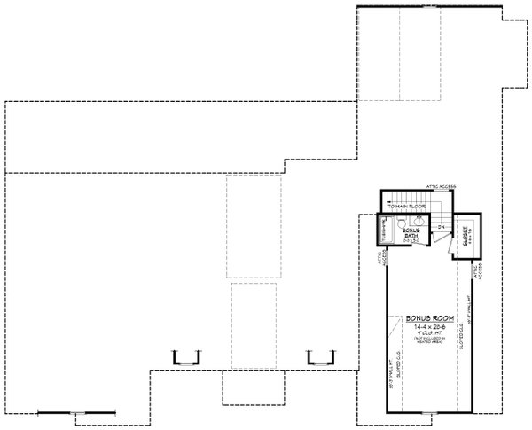 Traditional Floor Plan - Upper Floor Plan #430-383