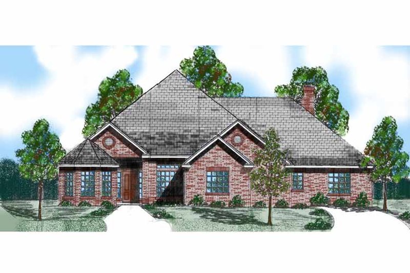 Home Plan - Exterior - Front Elevation 3 for Traditional House Plan #52-269 - 4 bed, 3.5 bath
