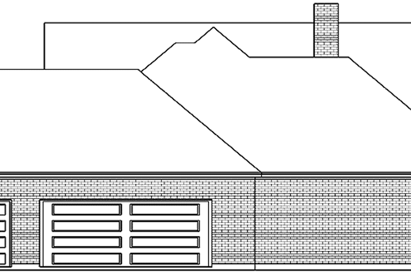 Home Plan - Exterior - Rear Elevation for Colonial House Plan #84-705 - 3 bed, 2.5 bath