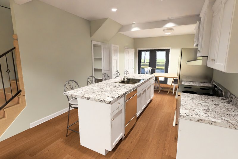 Home Plan - Interior - Kitchen 1 for Cottage House Plan #513-2491 - 2 bed, 2.5 bath