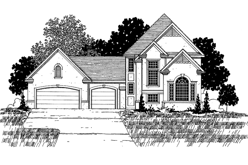 Dream House Plan - Traditional Exterior - Front Elevation Plan #320-882